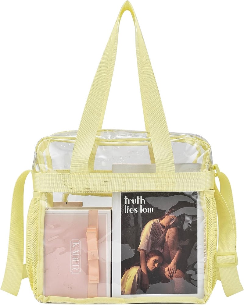 Busiuw Clear Bag for Stadium Events 12x12x6, Clear Bag Clear Tote Bag with Reinforced Straps for Sporting Events Travel - Image 3